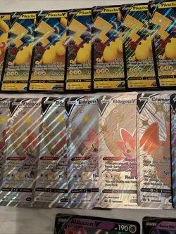 JUMBO Pokemon Card Pikachu V, Eldegoss, Boltund, Alakazam, Shiny, Etc. Lot Of 29 - Image 3