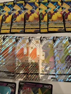 JUMBO Pokemon Card Pikachu V, Eldegoss, Boltund, Alakazam, Shiny, Etc. Lot Of 29 - Image 5