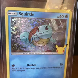 Pokemon Squirtle Shining Fates 17/25 Holo Promo McDonald's 25th anniversary card - Image 2