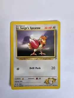 Lt.Surge's Spearow #52/132 Gym Heroes 1999-2000 Near Mint/Mint Condition - Image 1