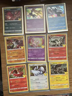 Pokemon TCG 9x Celebrations Holo Cards Bundle - Image 1