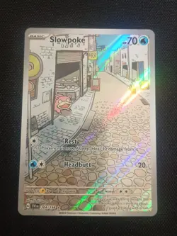 Pokemon Slowpoke Scarlet & Violet Holo Illustration Card 204/198 Rare Base Set - Image 1