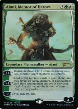 Ajani, Mentor of Heroes (Deluxe Commander Kit) FOIL 9 UMP Promos NM - Image 1