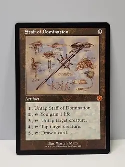 Staff of Domination (Schematic) The Brothers' War: Retro Frame Artifacts Regular - Image 1