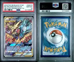 ‼ 2019 POKEMON BLACK STAR PROMO FULL ART/MOLTRES & ZAPDOS & ARTICUNO GX PSA 10 - Image 3