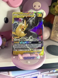 Pikachu & Zekrom GX 33/181 Team Up Holo Rare Pokemon Full Art - Image 1