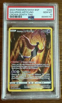PSA 10 Galarian Articuno SWSH282 Black Star Promo Pokemon TCG - Image 1