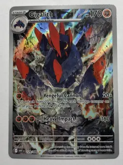 Pokemon Gigalith Illustration Rare SV: White Flare WHT EN 129/086 NM - Image 1