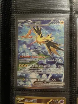 Pokemon TCG Zapdos EX Scarlet & Violet 151 Sir NM/M Condition - Image 1