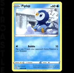 Piplup 035/172 Sword & Shield: Brilliant Stars  - Common - Pokémon Card TCG - Image 1