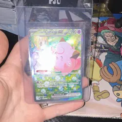 Pokemon Lillie's Clefairy EX Full Art Holo 190 HP TCG Sv09 184/159 English - Image 2