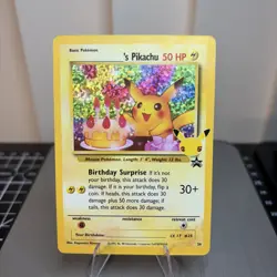 Birthday Pikachu Holo 24 Celebrations Classic Collection Pokemon 2021 NM - Image 1