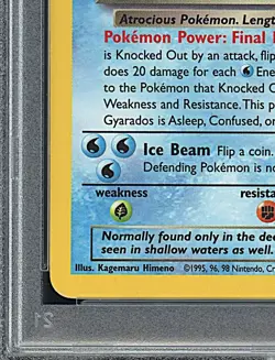 DARK GYARADOS 2000 Pokemon Team Rocket Prerelease Holo #8 - PSA 9 -796 - Image 5