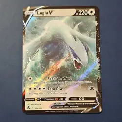 Pokemon Lugia V Full Art Ultra Rare Holo 138/195 Swsh12 Silver Tempest 220 HP - Image 1