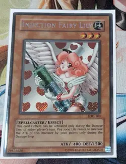 Yu-Gi-Oh - Injection Fairy Lily - LOD-100 Secret Rare DMG - Image 1