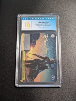 CGC 10 PRIST 2023 WEISS SCHWARZ JPN DISNEY100 ONE HUNDRED RARE #025 MANDALORIAN - Image 1