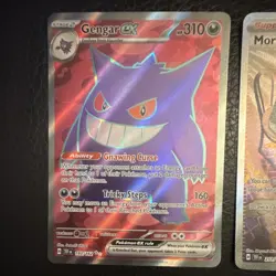 Pokemon TCG Gengar EX Morty's Conviction Full Art Holo Lot English (2 Cards) - Image 2