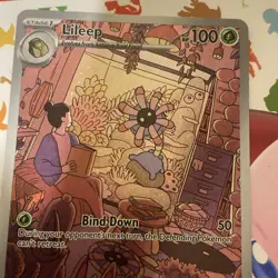 Pokemon TCG Stellar Crown Lileep Card 145/142 Illustration Rare - Image 4