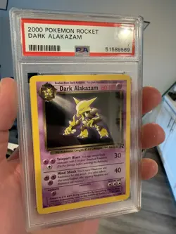 PSA 7 Dark Alakazam 18/82 non holo team rocket 2000 Pokemon card - Image 3