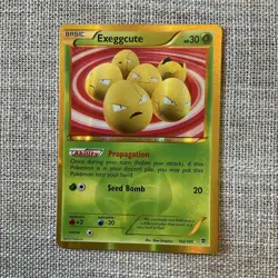 Pokemon Exeggcute Secret Rare Holo 102/101 Plasma Blast Card English - Image 1