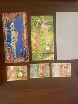 Tropical Island Jungle Complete Set #1, 3 Cards, Post Card & Sleeve - Image 1
