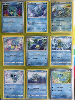 Pokemon Card Species Set Lot - 9x Unique Cards / Horsea Family - Image 1
