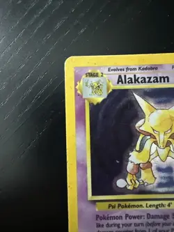 Pokemon Alakazam TCG Base Set Holo Unlimited Rare Card 1/102 MP/HP - Image 4