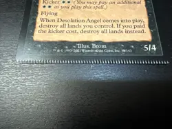 Magic The Gathering * Apocalypse * Desolation Angel * Light Play * crimped edge - Image 2
