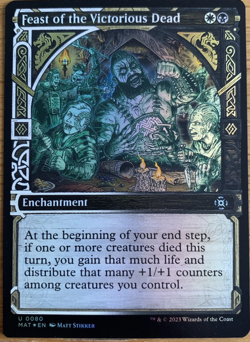 MTG Feast of the Victorious Dead Showcase FOIL March of the Machine Aftermath NM - Image 1
