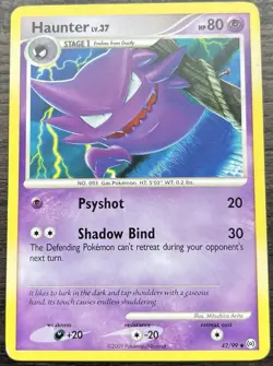 Haunter 42/99 Pokemon TCG Platinum Arceus Uncommon Moderate Play MP - Image 1