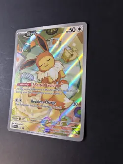 Eevee SVP 173 Promo Holo Pokemon Card Scarlet & Violet Black Star NM/MINT - Image 2