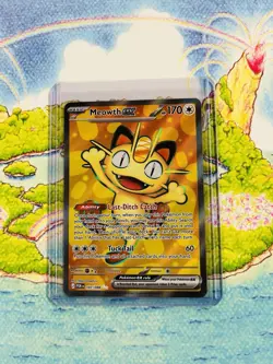 Pokemon TCG Meowth EX Full Art Holo Rare Perfect Order 107/088 - Image 1