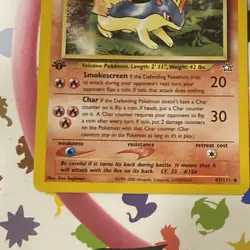 Quilava 47/111 NM Uncommon 1st Edition Neo Genesis 2000 Pokemon TCG - Image 1