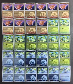 30*Lot 2025 Pokemon TCG S-CHN PROMO Bulbasaur Charmander Squirtle Ball Holo JD90 - Image 1