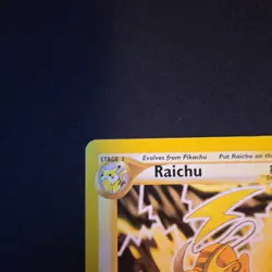 Pokemon TCG Raichu Neo Revelation 21/64 Regular Rare 2000 Nintendo Unlimited - Image 3