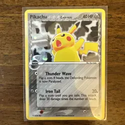 Pokemon Pikachu TCG Delta Species 035 Promo Holo Black Star LP Condition - Image 1