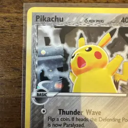 Pokemon Pikachu TCG Delta Species 035 Promo Holo Black Star LP Condition - Image 2
