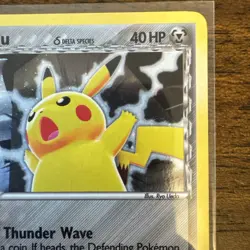 Pokemon Pikachu TCG Delta Species 035 Promo Holo Black Star LP Condition - Image 3