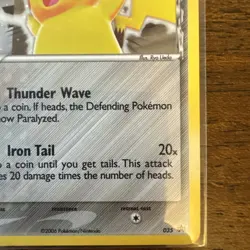 Pokemon Pikachu TCG Delta Species 035 Promo Holo Black Star LP Condition - Image 4