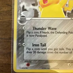 Pokemon Pikachu TCG Delta Species 035 Promo Holo Black Star LP Condition - Image 5