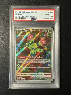 Maractus 160/159 Journey Together PSA 10 Pokemon TCG English - Image 1