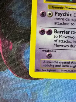 Mewtwo 010/102 Pokemon Base Set (Shadowless) BEAUTIFUL HOLO WOTC - Image 5