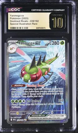 2025 Pokemon SV Destined Rivals DRI EN Yanmega ex PRISTINE #228/182 CGC 10 - Image 1