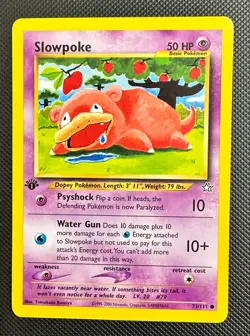 Pokemon 2000 Neo Genesis 1st Edition SLOWPOKE 73/111 NM - never played - Image 1