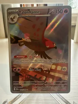 Pokemon TCG Talonflame Rare POR EN 091/088 Full Art Holo Stage 2 HP 150 Nintendo - Image 1