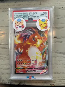 Pokemon 2020 Charizard VMAX 002/021 PSA 10 Japanese Starter Set Sword Shield - Image 1