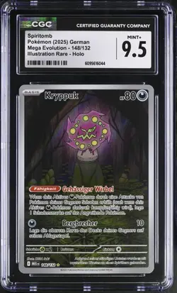 Pokemon Kryppuk Spiritbomb 148/132 Mega Entwicklung Deutsch PSA CGC 9 - Image 1