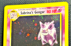 2000 Pokemon Sabrina's Gengar 14/132 *MEGA SWIRL* Gym Heroes Holo Rare Unlimited - Image 1