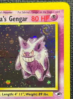 2000 Pokemon Sabrina's Gengar 14/132 *MEGA SWIRL* Gym Heroes Holo Rare Unlimited - Image 4