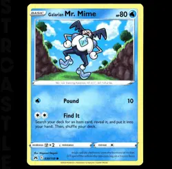 Galarian Mr. Mime 030/159 Crown Zenith  - Common - Pokémon Card TCG - Image 1